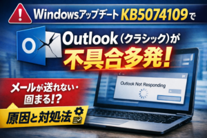 Windowsアップデートによるoutlookの不具合